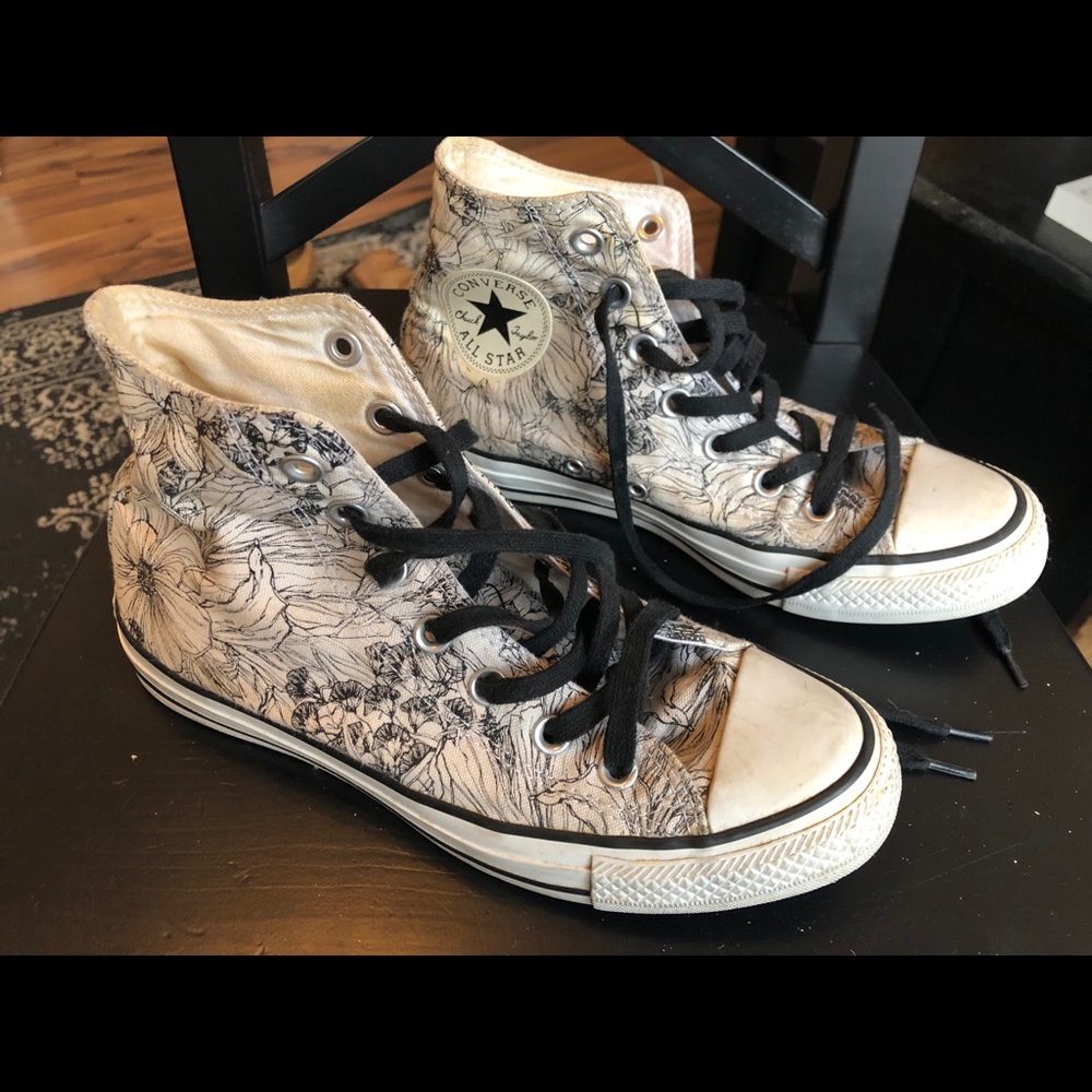 Rare Converse Floral High Tops